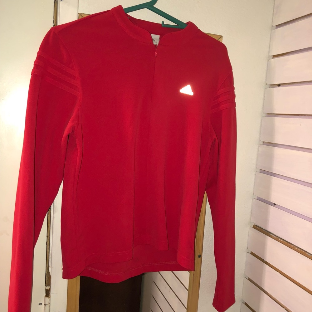 Red adidas jacket